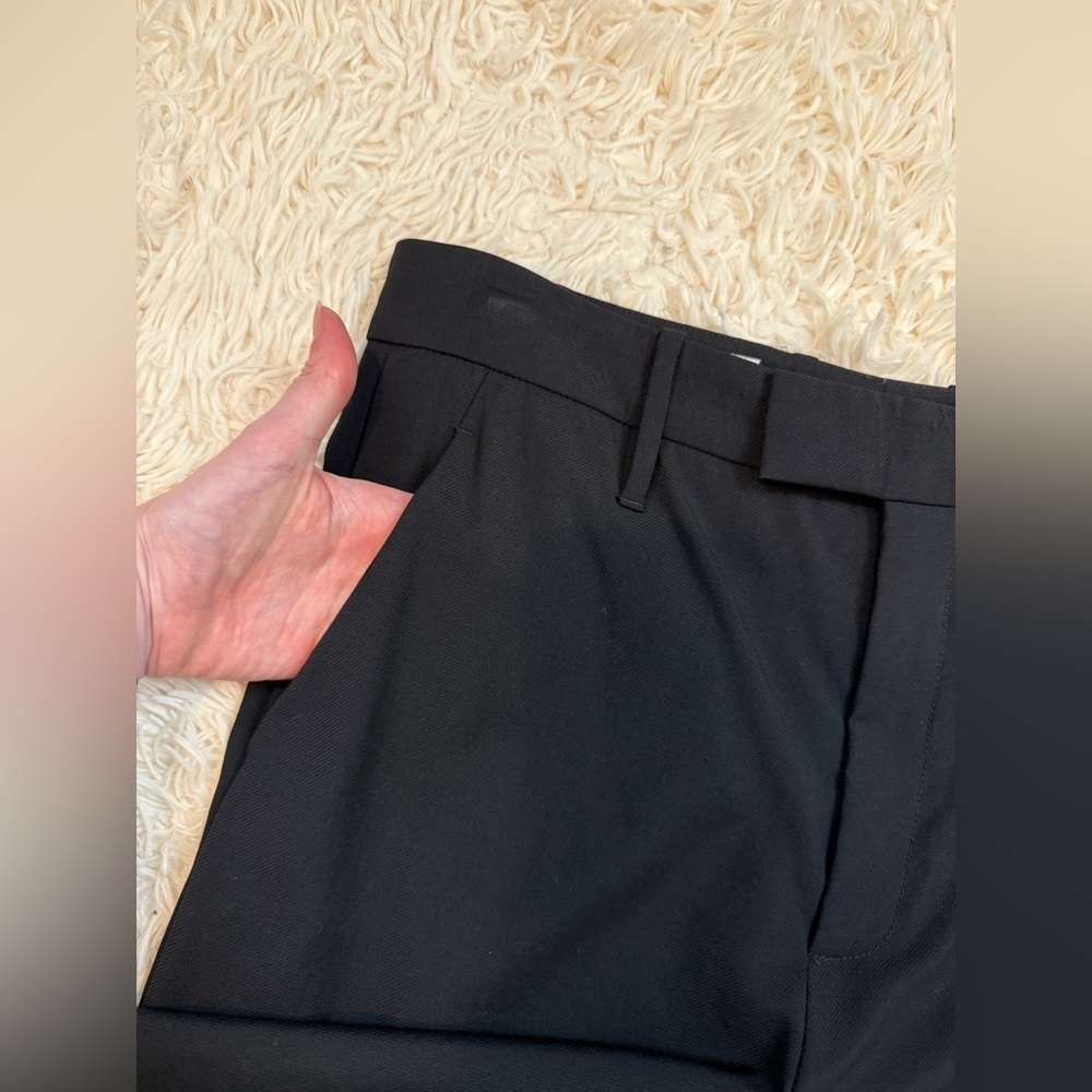 Gucci Uniform Black wool Pants Trousers raw hem size 40 pocket zip straight leg - Picture 6 of 14